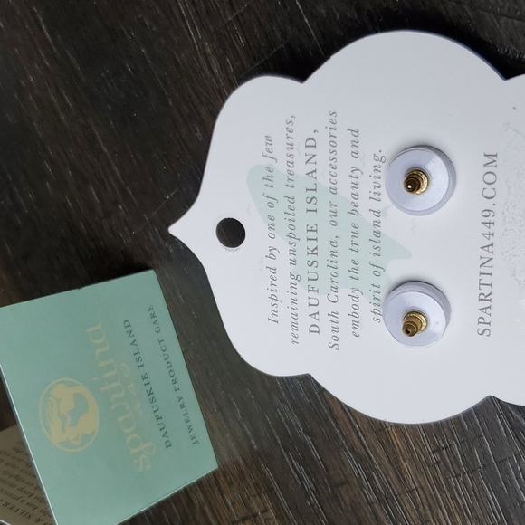 SPARTINA 449 Studs, 18k gold & precious gem - Picture 3 of 5